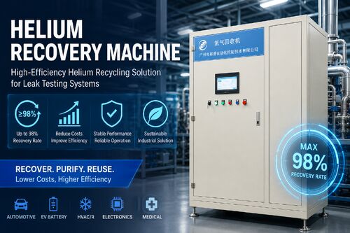 Tin tức công ty mới nhất về Làm thế nào các máy thu hồi heli giúp các nhà sản xuất giảm chi phí kiểm tra rò rỉ