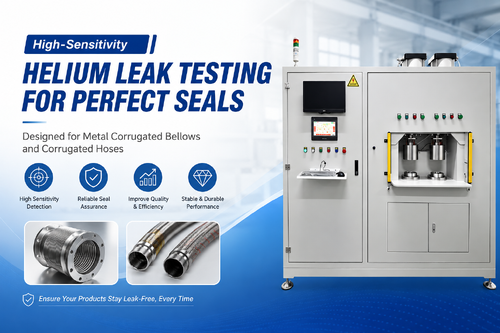 Tin tức công ty mới nhất về Làm thế nào kiểm tra rò rỉ Heli độ nhạy cao cải thiện độ tin cậy của ống xếp và ống mềm?