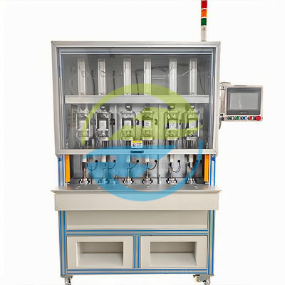 Good price Máy kiểm tra độ kín không khí của lõi van đồng 6 trạm 0 - 0.6Mpa Thiết bị kiểm tra rò rỉ trực tuyến