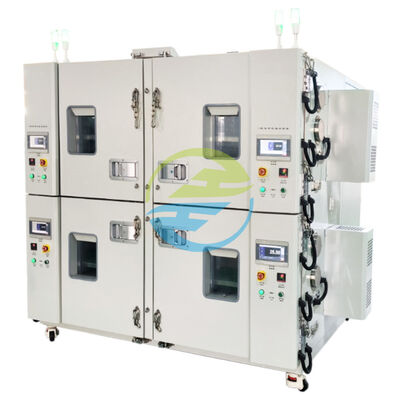 Giá tốt Phòng thử nghiệm nhiệt độ cao và thấp có thể lập trình được với hai lớp, bốn buồng để thử nghiệm thành phần ô tô, điện tử và độ tin cậy công nghiệp trực tuyến